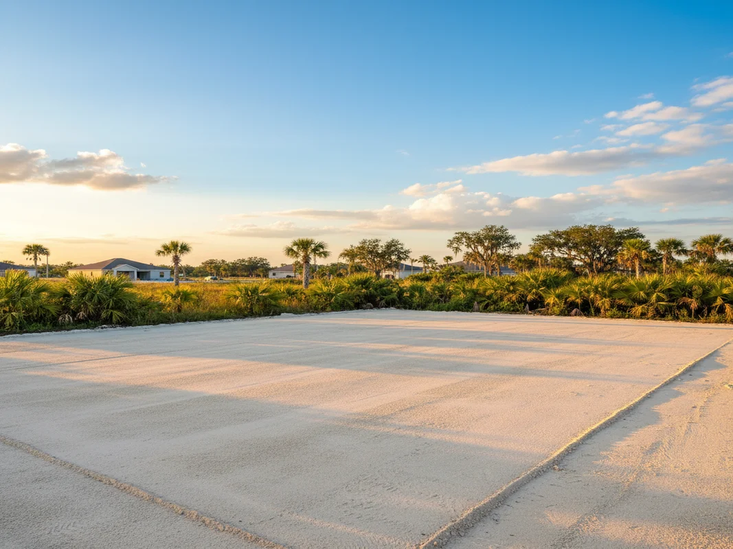 Completed land preparation site