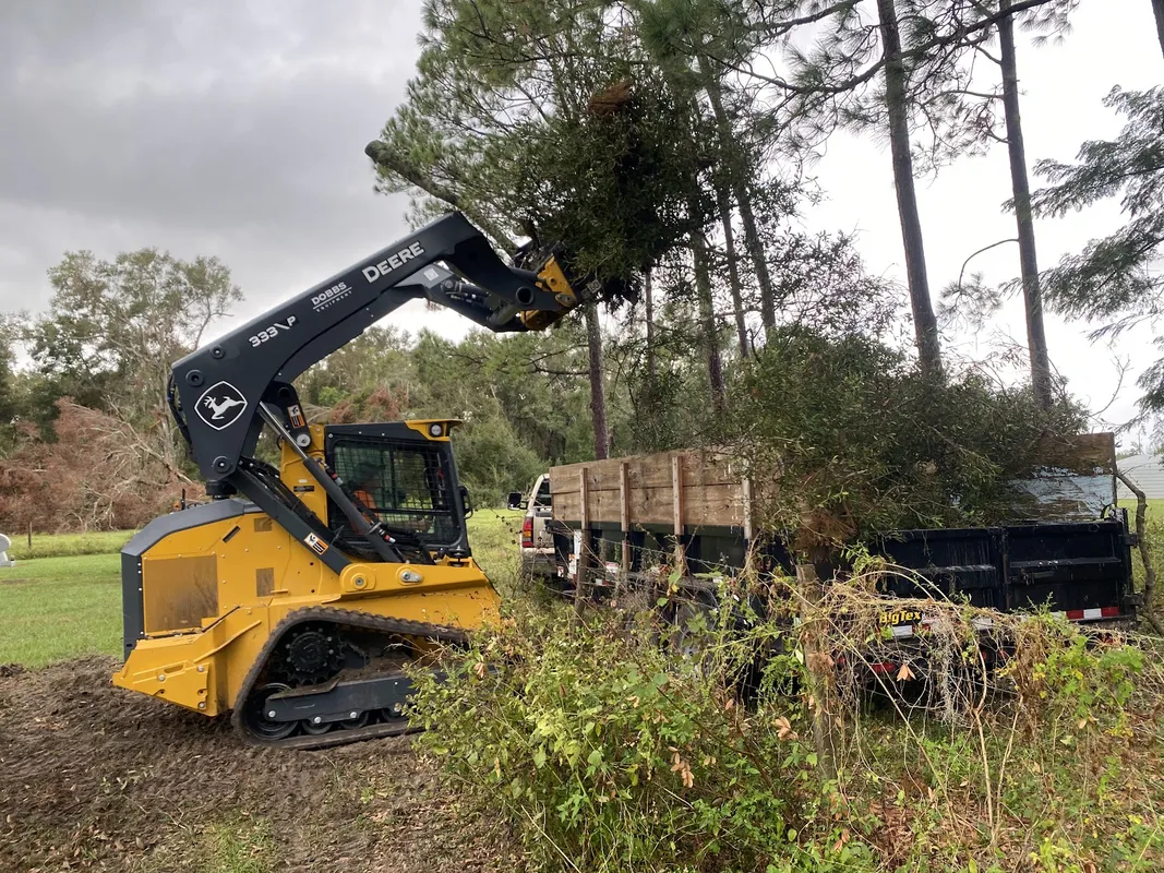 Completed land preparation site